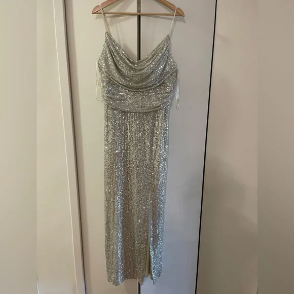 sachin and babi light blue dress Light champagne sequin prom dresses, evening dresses,party dresses, se –  formalgowns main image 1